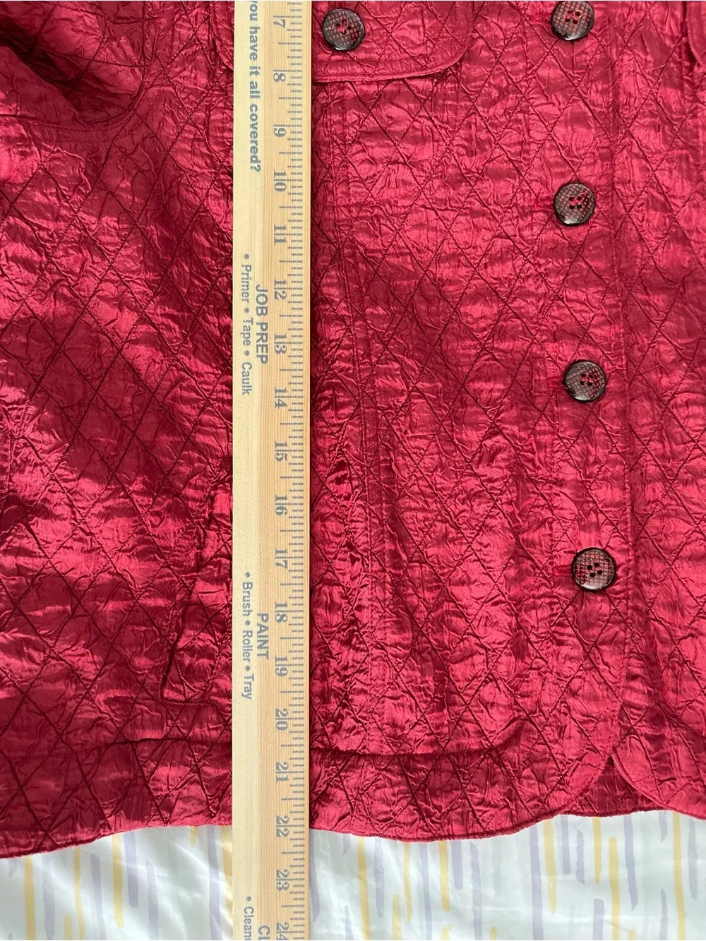 Coldwater Creek Women’s Size PXL Red Quilted Textured Jacket